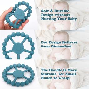 img 1 attached to Baby Teething Toys Non Toxic Silicone