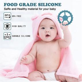 img 2 attached to Baby Teething Toys Non Toxic Silicone