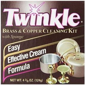 img 3 attached to 🧽 Brass & Copper Cleaning Kit - Twinkle Easy and Effective Cream Formula, 4.38oz Box (Pack of 6)