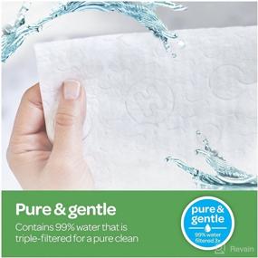 img 2 attached to 👶 Huggies Natural Care Fragrance Free Baby Wipes - Convenient 6 Clutches, 32 Wipes per Clutch