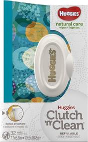 img 4 attached to 👶 Huggies Natural Care Fragrance Free Baby Wipes - Convenient 6 Clutches, 32 Wipes per Clutch