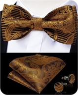 👔 dressing to impress: dibangu bowtie necktie cufflink set - the ultimate men's accessories for ties, cummerbunds & pocket squares логотип