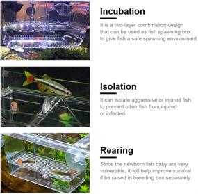 img 2 attached to Lefunpets Aquarium Incubator Isolation 8 3X3 7X3 9