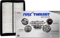 max thrust performance engine air filter mt-858 for all mileage vehicles - boost power & enhance acceleration логотип