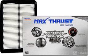 img 4 attached to Max Thrust Performance Engine Air Filter MT-858 for All Mileage Vehicles - Boost Power & Enhance Acceleration