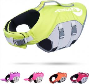 img 4 attached to ThinkPet Dog Life Jacket Reflective Lifesaver Floating Vest Adjustable (S (Chest 16.7-19.6In/Neck 11.4-16.1In), Green)