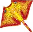 large delta kite for beach fun! easy to fly single line kite with handle - honbo ray kite ideal for kids and adults logo