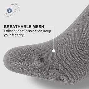 img 2 attached to Casual Cotton Low Cut Ankle Socks For Men - No Show Short Socks For Everyday Wear
