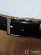 img 1 attached to 👔 Stylish Burnished Leather Belt in Black - Essential Men's Accessory (Size 42) review by Raden Maldonado