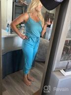 img 1 attached to 👗 Lacozy Women's Casual Loose Sleeveless Spaghetti Strap Wide Leg Pants Jumpsuit Rompers: Stylish and Comfortable for Any Occasion review by Junior Andreano