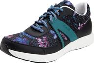 qarma walking flower women's shoes: alegria's athletic footwear for women logo