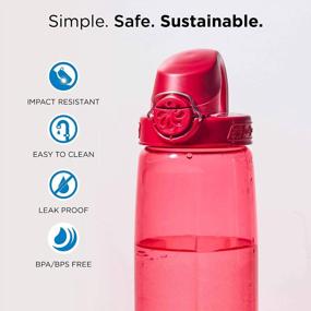 img 3 attached to Nalgene Sustain Tritan BPA-Free On The Fly Water Bottle Made With Material Derived From 50% Plastic Waste