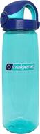 nalgene sustain tritan bpa-free on the fly water bottle made with material derived from 50% plastic waste logo