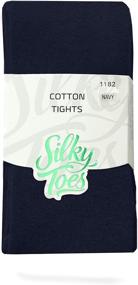 img 2 attached to Silky Toes Cotton School Winter Girls' Clothing at Socks & Tights