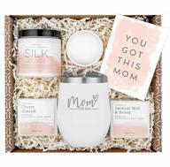 2023 mom est. spa gift basket with white tumbler - relaxation gifts for new moms - perfect pregnancy and postpartum gifts for first-time moms logo