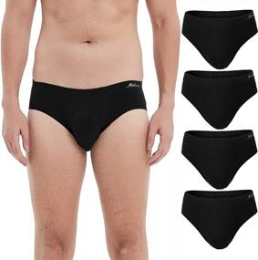 img 4 attached to Molasus Men'S Breathable Cotton Briefs Underwear No Fly Covered Waistband Underpants S-3XL - SEO Optimized