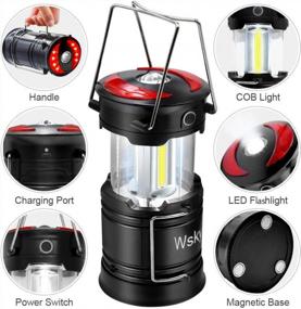 img 4 attached to High Lumen 8 Modes Super Bright Dimmable Waterproof LED Camping Lantern Flashlight - Portable Tents Latern For Camping, Emergency & Outdoor Hurricane Use