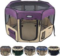 🐾 elitefield 2-door soft pet playpen: durable exercise pen with 2-year warranty, various sizes and colors for dogs, cats, and more! logo