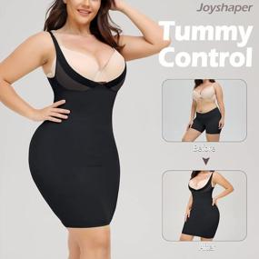 img 1 attached to JOYSHAPER Seamless Tummy Control Full Slips for Women, Body Shaper Cami Dress Slip, Under Dresses Shapewear