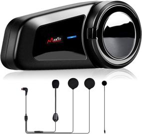 img 4 attached to 🏍️ QSPORTPEAK M2 1000M 5.0 Motorcycle Helmet Bluetooth Intercom Kit | 6 Riders | Noise Cancellation | FM | Hands-Free | Waterproof (1 Pack)