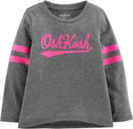 get sporty with oshkosh b'gosh girls' varsity logo tee logo