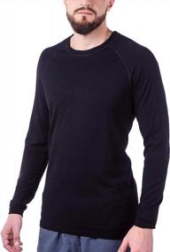 img 3 attached to Mens Merino Wool Lightweight Layer