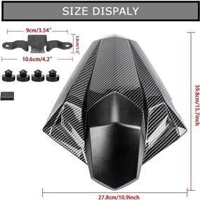 img 1 attached to Rear Seat Fairing Cover Cowl For Kawasaki EX300R EX300 ZX250R EX250R Ninja 300 300R 250 250R 2013 2014 2015 2016 2017 2018 2019 (Carbon)