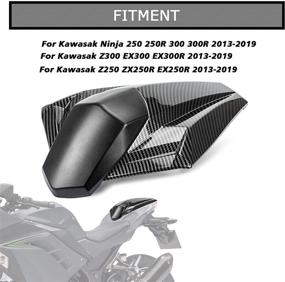 img 3 attached to Rear Seat Fairing Cover Cowl For Kawasaki EX300R EX300 ZX250R EX250R Ninja 300 300R 250 250R 2013 2014 2015 2016 2017 2018 2019 (Carbon)