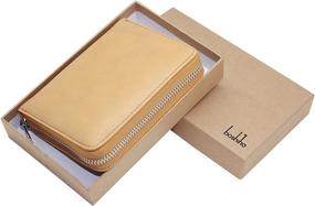 img 3 attached to Boshiho Blocking Credit Leather Organizer Men's Accessories best: Wallets, Card Cases & Money Organizers