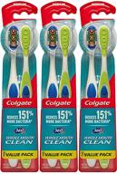 🪥 colgate medium toothbrush with tongue cleaner: complete oral care solution logo