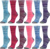 get your feet stylish with 12 pairs of debra weitzner women's cotton crew socks in fun argyle patterns! logo