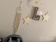 картинка 1 прикреплена к отзыву Macrame Wall Hanging Dream Catcher With Tassel - White Cotton Handmade Boho Home Decor Ornament For Kids Bedroom Dorm Room от Nick Walsh