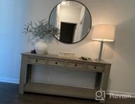 img 1 attached to Espresso Console Table With Drawers And Shelf - Ideal For Entryway, Hallway, Or Sofa Table Storage By P PURLOVE review by Kyle Tebow