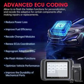 img 2 attached to 🛠️ XTOOL D8BT Automotive Diagnostic Scan Tool with 3-Year Updates (Value $600), ECU Coding, 31+ Services, Bi-Directional Controls, Full Diagnostics, Key Programming, Cam/Crank Relearn, Latest Version 2022