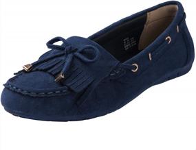 img 4 attached to Women'S Slip On Loafers Driving Moccasins Flats By GLOBALWIN