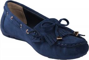 img 2 attached to Women'S Slip On Loafers Driving Moccasins Flats By GLOBALWIN
