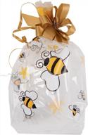 🐝 large cello bags for little honey bees - pack of 25 (4 x 2 x 9) logo