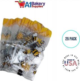 img 1 attached to 🐝 Large Cello Bags for Little Honey Bees - Pack of 25 (4 x 2 x 9)