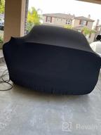 img 1 attached to Premium Car Cover For Tesla Model 3 - UV Resistant, Windproof, And Scratchproof Outdoor Sedan Cover By Xipoo Fit (Black) review by Douglas Irwin