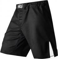 mens mma cross training boxing shorts with drawstring & pocket - lafroi qjk01 logo