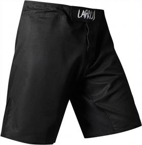 img 2 attached to Мужские боксерские шорты для смешанных единоборств с кулиской и карманом - LAFROI QJK01