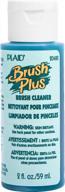 🖌️ plaid enterprises, inc. brush plus cleaner: powerful 2 ounce solution for effective brush cleaning logo