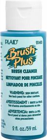 img 1 attached to 🖌️ Plaid Enterprises, Inc. Brush Plus Cleaner: Powerful 2 Ounce Solution for Effective Brush Cleaning