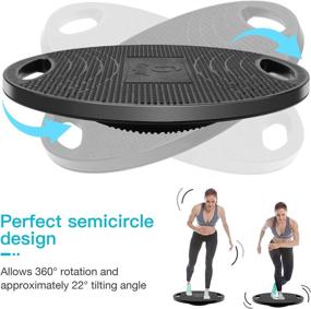 img 1 attached to Gruper Wobble Balance Board: Your Ultimate Workout Companion For Enhanced Balance And Stability!