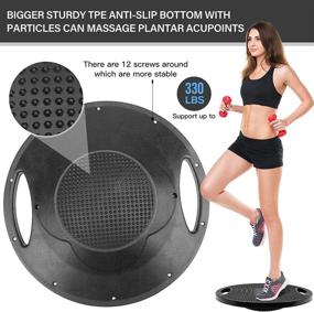 img 2 attached to Gruper Wobble Balance Board: Your Ultimate Workout Companion For Enhanced Balance And Stability!