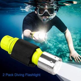 img 3 attached to Explore The Depths With Garberiel'S Professional LED Diving Flashlight + Battery & Charger - Super Bright, Waterproof, And Safe For Underwater Sports