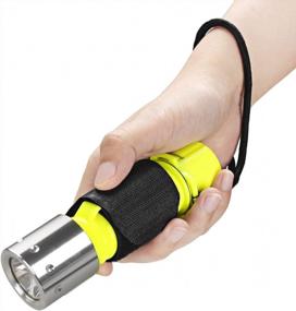 img 1 attached to Explore The Depths With Garberiel'S Professional LED Diving Flashlight + Battery & Charger - Super Bright, Waterproof, And Safe For Underwater Sports