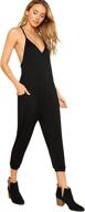 👗 didk womens spaghetti strap jumpsuit: chic women's clothing in jumpsuits, rompers & overalls logo