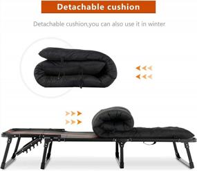 img 2 attached to Adjustable Outdoor Folding Chaise Lounge: The Perfect Way To Relax Anywhere