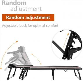 img 1 attached to Adjustable Outdoor Folding Chaise Lounge: The Perfect Way To Relax Anywhere